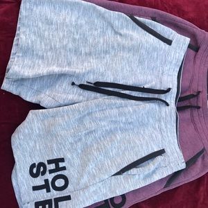 2 x Hollister Casual Draw String Sweat Shorts